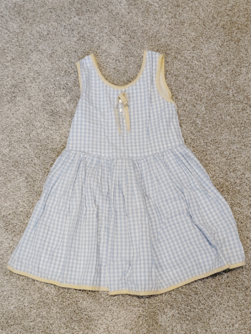 Well Dressed Wolf Samantha Blue & Gold Gingham Dress